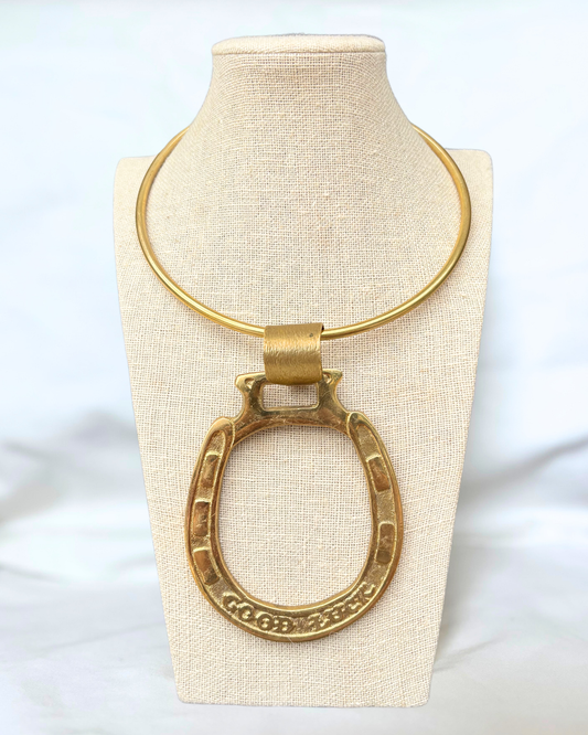 Good Luck Horseshoe Necklace