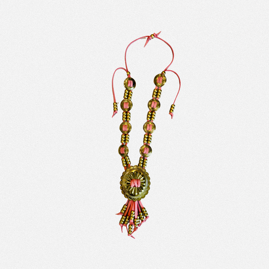 Pink concho necklace