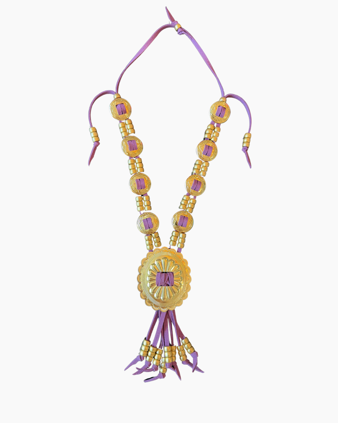 Purple Concho Necklace