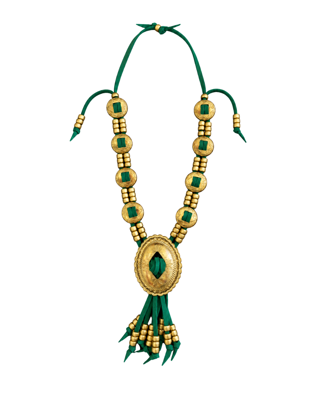 Green Concho Necklace