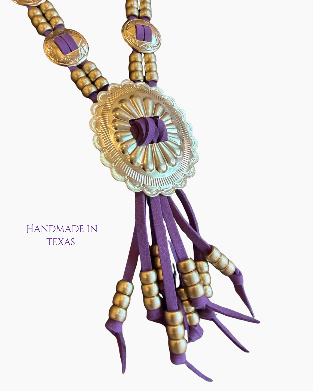 Purple Concho Necklace