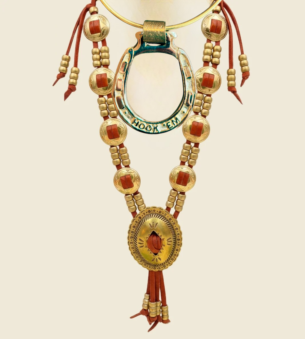 Texas Horseshoe Necklace on Chain