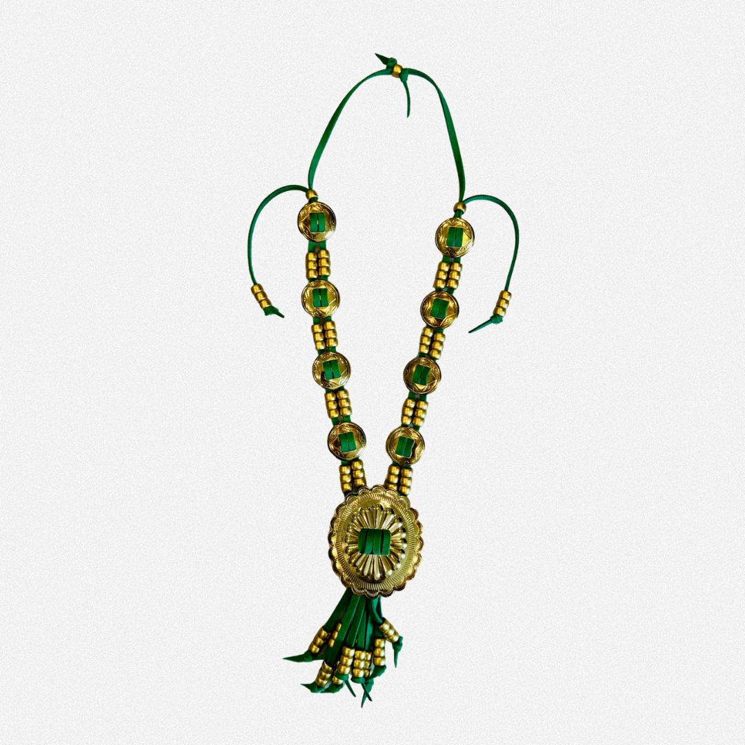 Green concho necklace